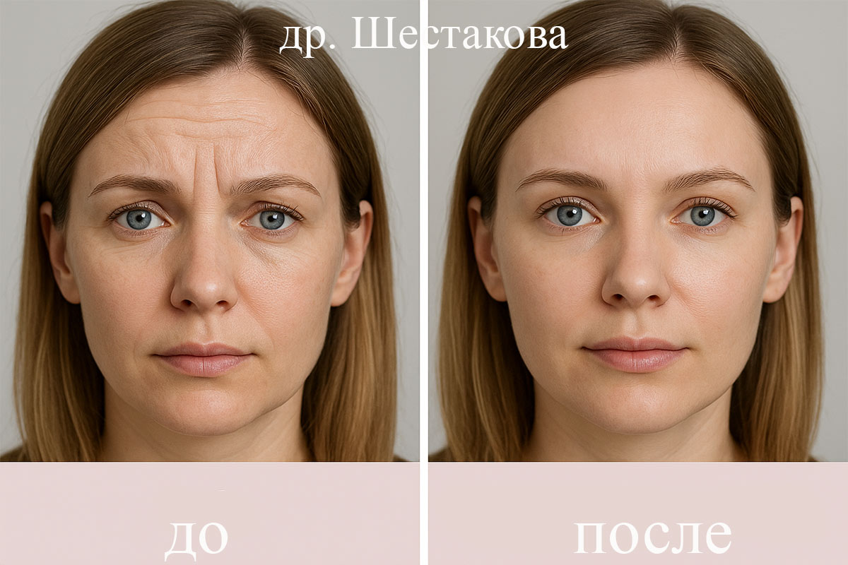 Ботокс до и после