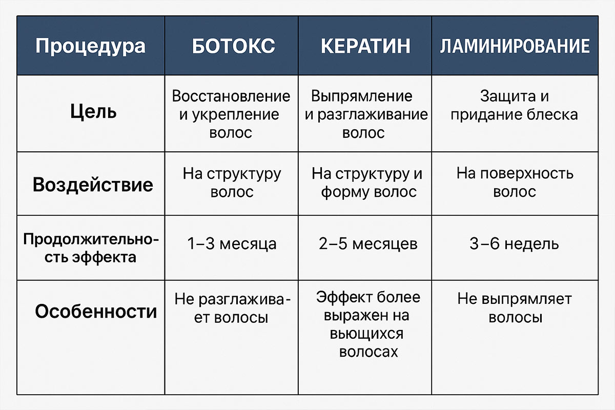 Выпрямление ботоксом
