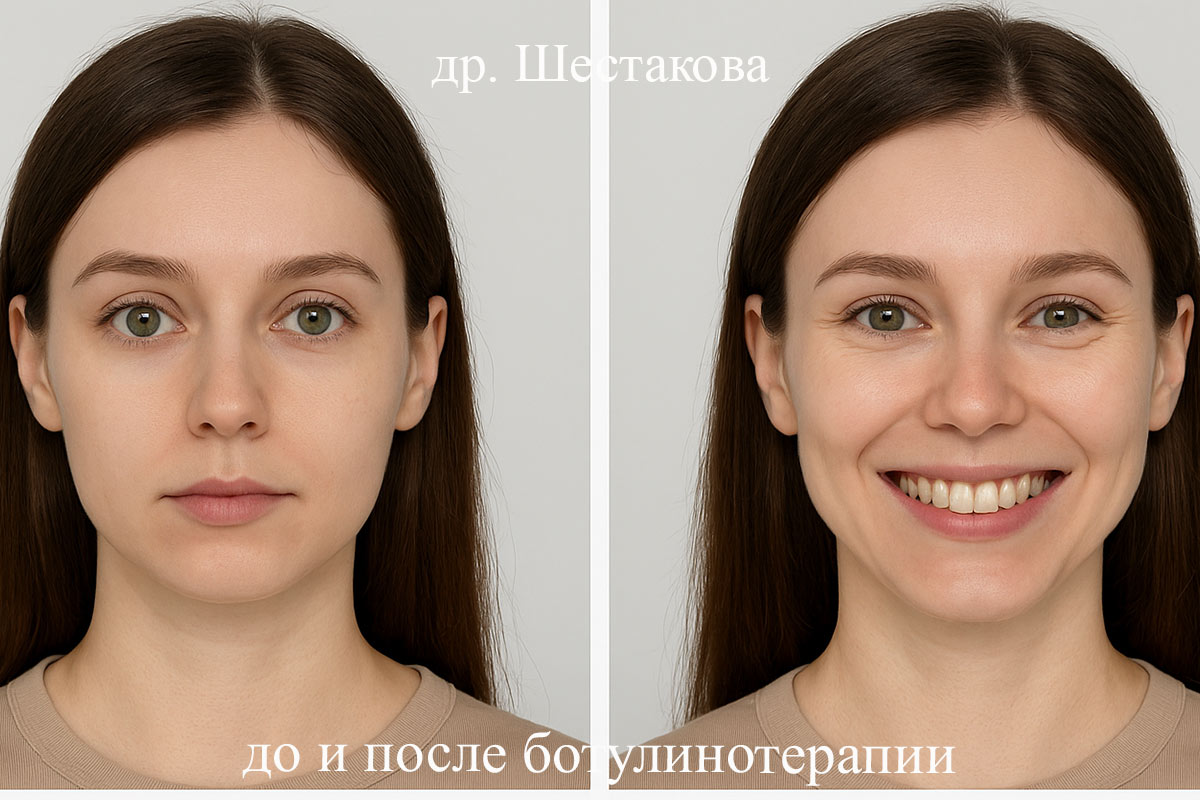 Ботокс в кончик носа до и после