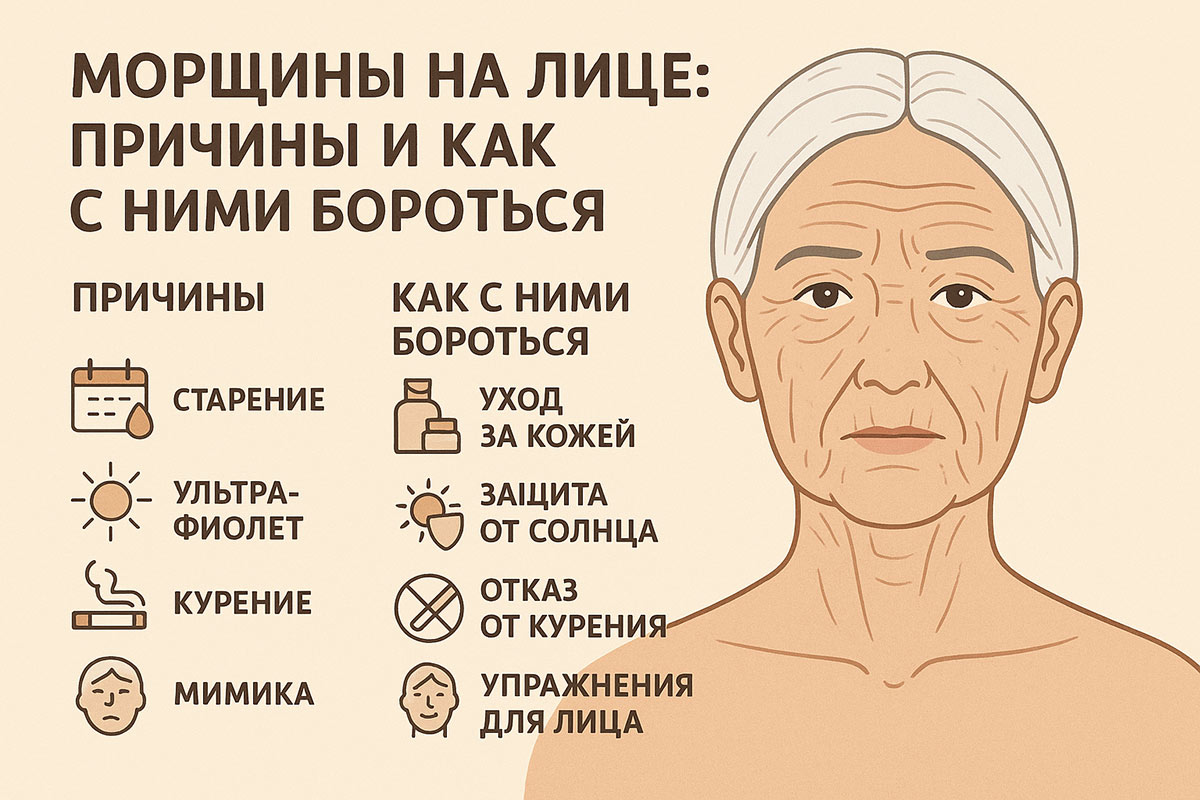 Почему появляются морщины на лице