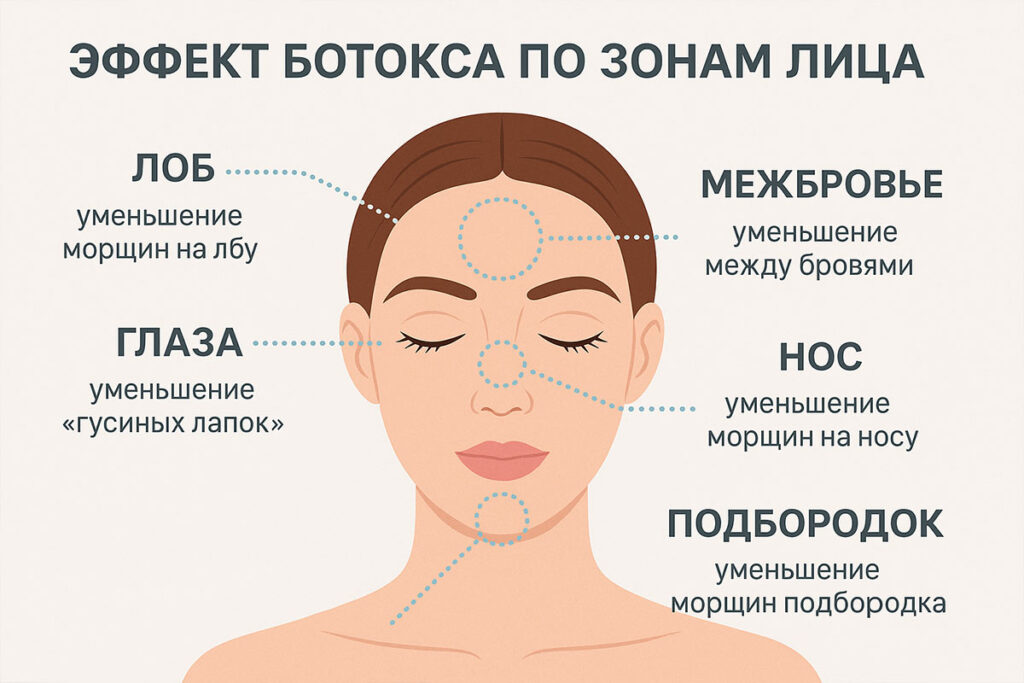 Ботокс для лица до и после