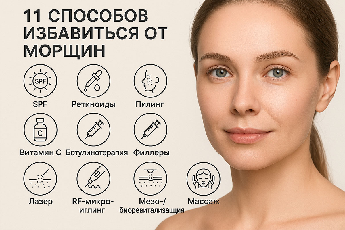 11 способов избавиться от морщин