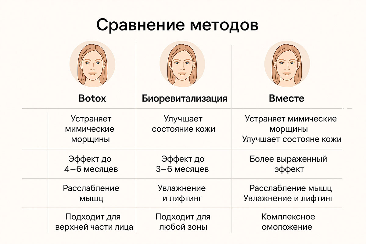 Botox и биоревитализация