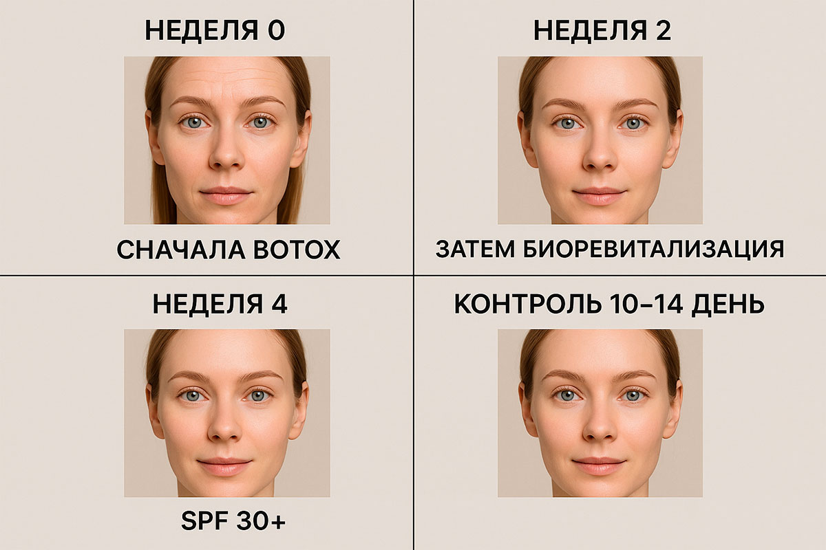 Botox и биоревитализация