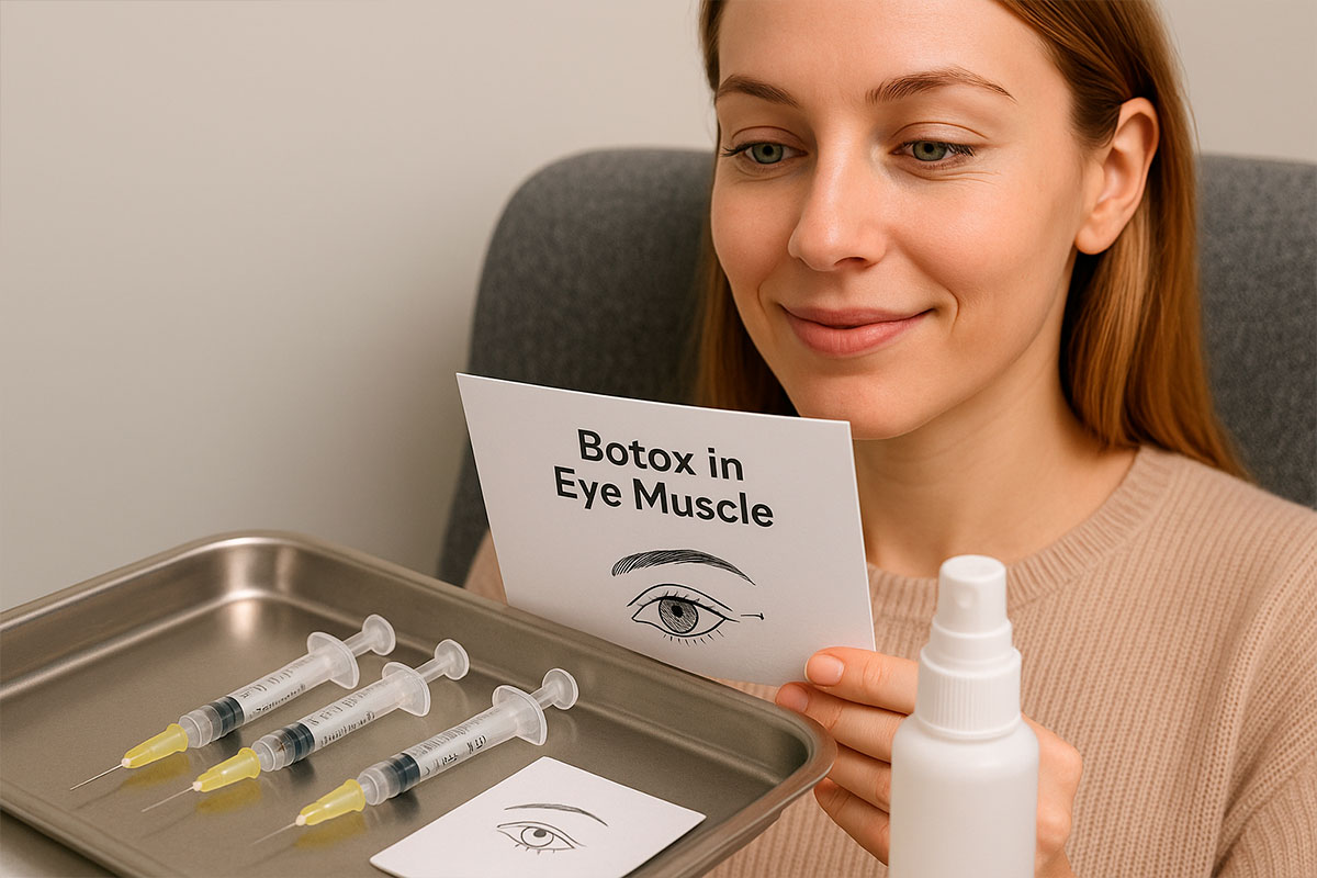 Botox в глазную мышцу