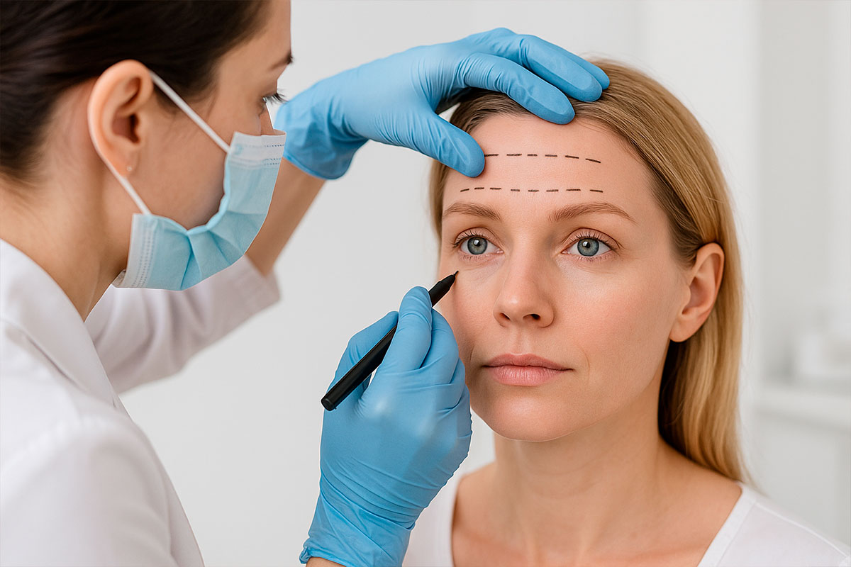 Botox в лоб