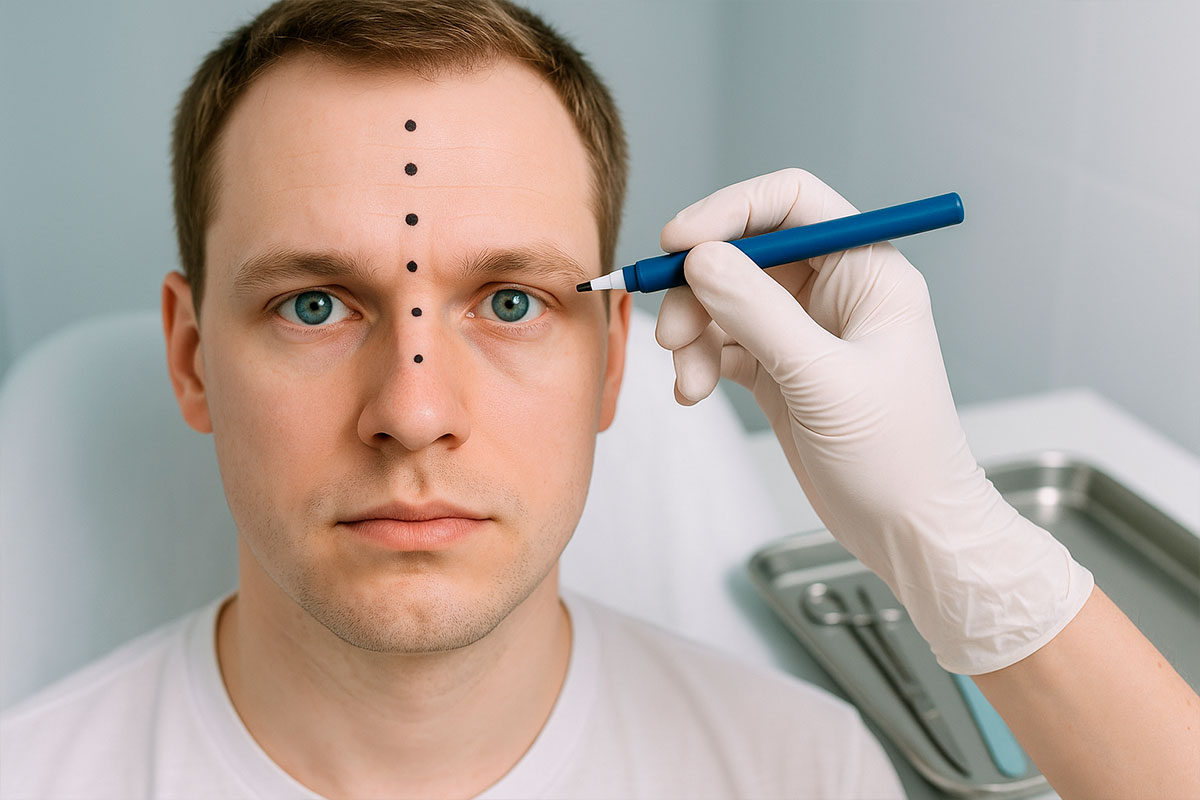 Botox в лоб