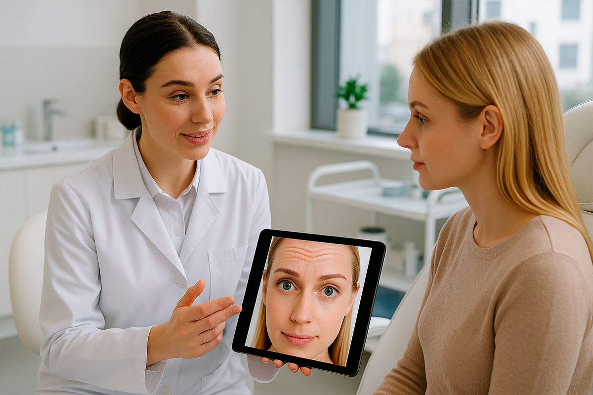 Botox в морщины лба
