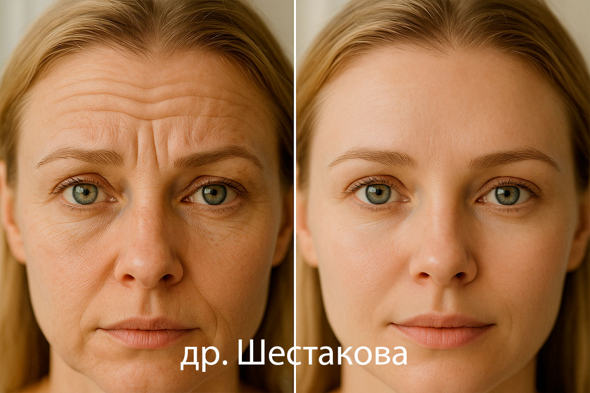 Botox в морщины лба