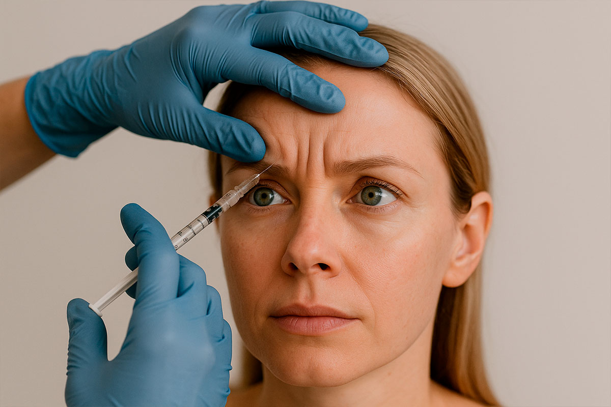 Botox в морщины лба