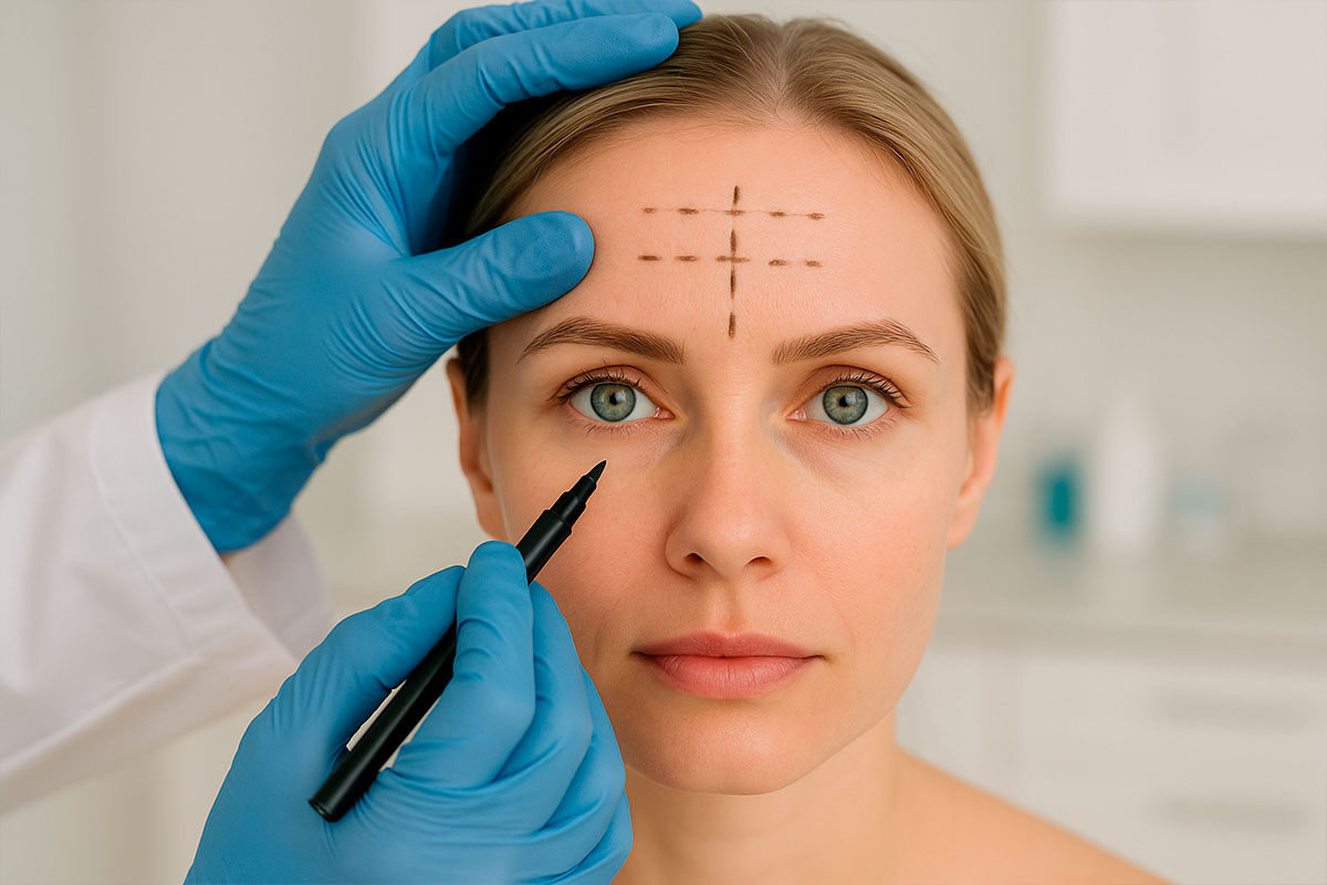 Botox в морщины лба