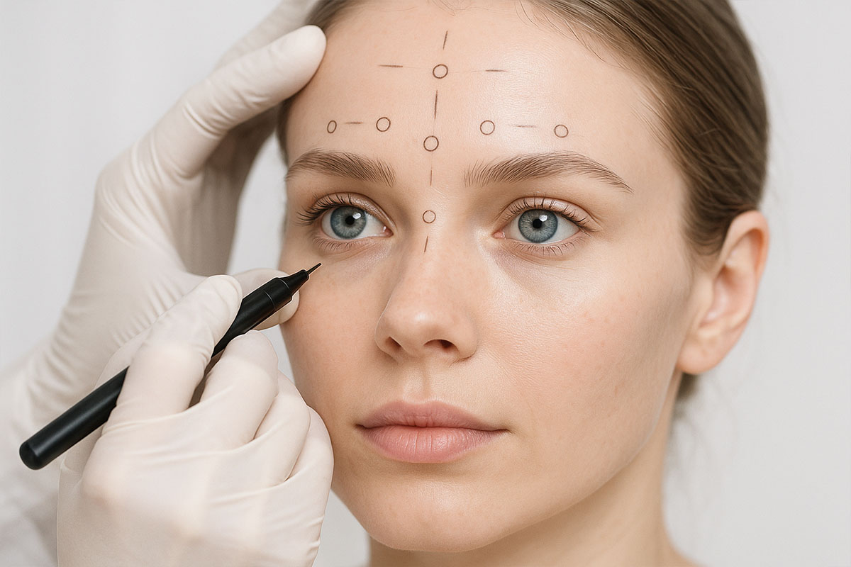 Гладкая кожа после Botox