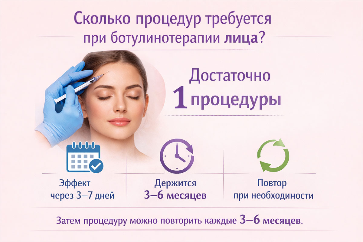 Сколько процедур требуется