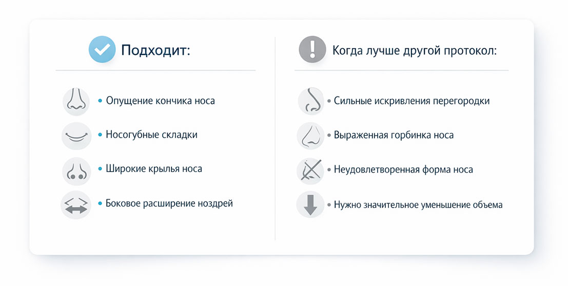 Критерии: кому подходит ботулотоксин в нос и когда лучше выбрать другой протокол