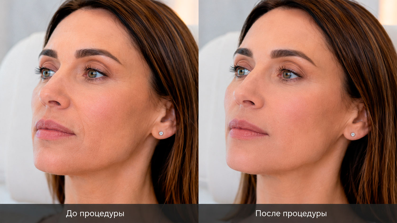 Фото до и после ботокса губ с уменьшением кисетных морщин