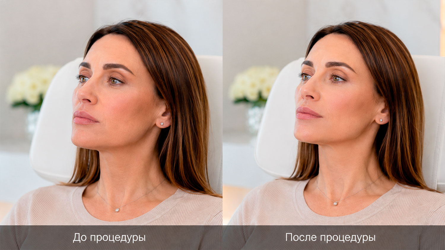 Фото до и после ботокса губ с естественным результатом